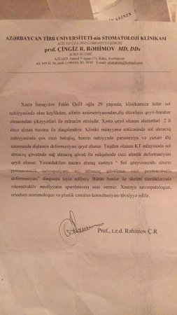 “Nişan üzüyümü girov qoyub dərman almışam”