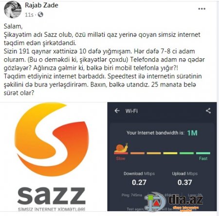 "Millətini qaz yerinə qoyan "SAZZ"..."