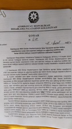 AMEA ilə "Şərq-Qərb" Nəşriyyatı arasında "yoxa çıxan" milyonların izi ilə 