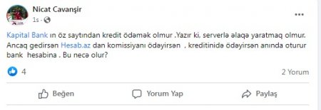 "Kapital Bank"dan öz müştərilərinə TƏLƏ... "Kapital Bank"dan öz müştərilərinə TƏLƏ...