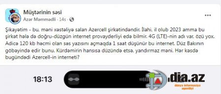 `Azercell` vətəndaşı ÇİLƏDƏN ÇIXARDI: `Bakının göbəyində edir bunu...`