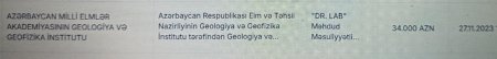 Geologiya və Geofizika İnstitutunun şübhəli satınalmaları...