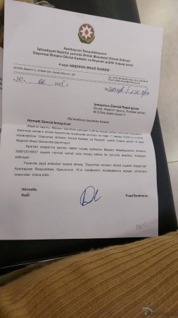 “Masazır Bələdiyyəsinin qarşısında özümü yandıracam ” “Masazır Bələdiyyəsinin qarşısında özümü yandıracam ”