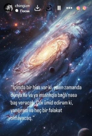 "Ümid edirəm ki, heç bir fəlakət olmayacaq" "Ümid edirəm ki, heç bir fəlakət olmayacaq"